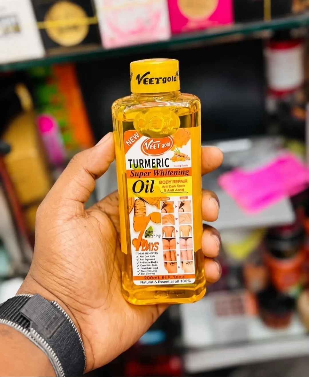 Veet Gold Turmeric Super Whitening Oil